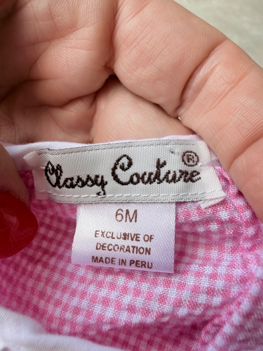 Baby Smocked Rose Bubble Romper - Picture 2 of 4